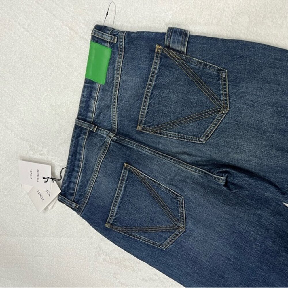 Bottega Veneta Straight Leg Cargo Jeans Mid Blue Women’s EU 40/US 4 - Picture 7 of 7